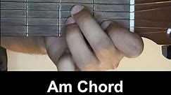 How To Play The Am Chord On Guitar - Guvna Guitars
