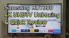 Iloilo Tech Reviews - Samsung RU7300 UHDTV - Unboxing & Quick Review - 2K HD