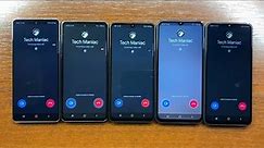 Samsung A73, A53, A33, A23, A13 Google Duo (Meet) App Incoming Voice & Video Call. 5 Phones at Once!