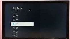 How to Change Screen Resolution HD, FULL HD, 4K in SONY TV | Google TV Android TV | Smart TV