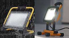 TOP 5 BEST RECHARGEABLE LED WORK LIGHT 2024 TO BUY ON AMAZON - HANDHELD PORTABLE FLOOD LIGHT