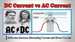 Difference between AC and DC Current II Explained with Animation