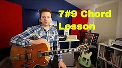 🎸7 sharp 9 chord shapes: root E, A and D