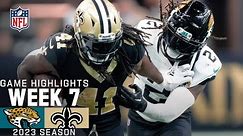 Jacksonville Jaguars vs. New Orleans Saints | 2023 Week 7 Game Highlights