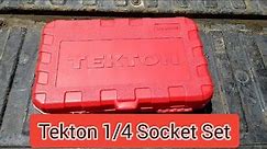 Tekton 1/4 Socket Set