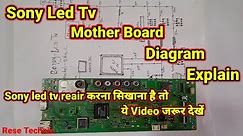 Sony Led Tv Mother Board Diagram Explain In Hindi | Sony Led Tv Mother Board Diagram