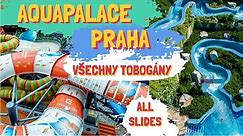 Aquapalace Praha - všechny tobogány / all water slides 2021