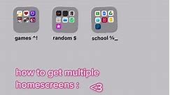 multiple home screen tutorial ^ #ios15 #apple #ios #multiplehomescreens