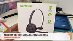 AUSDOM Wireless Headset Mute Button