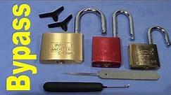 (picking 471) Amazing bypass techniques on padlocks shown - open locks in seconds without key