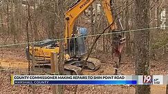 County Commissioner Making Repairs on Shin Point Road | Feb. 2, 2024 | News 19 at 5 p.m.