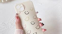 Caseative Funny Smile Face Silicone Soft Compatible with iPhone Case (White,iPhone 14 Pro)