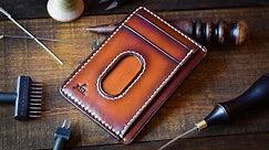 How To Make A Leather Card Wallet - With Seven Pockets! - Leather Craft