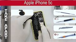 How to disassemble 📱 🍎 Apple iPhone 5c (A1532, A1456, A1507, A1529) Take Apart