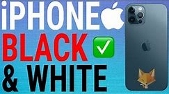 How To Turn iPhone Screen Black & White (GreyScale)