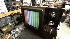 Servicing a 1982 Sony CVM-1250 Television monitor - Intermittent weak color