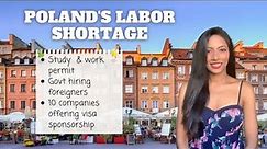 Poland - govt hiring foreigners directly? 10 companies offering visa sponsorships | Education 😨