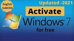 How to Activate Windows 7 for FREE