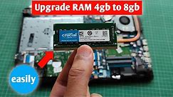 How to Increase RAM of Laptop 4gb to 8gb | how to install RAM in laptop 2022