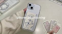 ☁️ iPhone 15 (blue) unboxing & accessories !