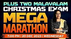 Plus Two Christmas Exam - Malayalam - Mega Marathon | Xylem Plus Two