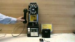 An Antique Western Electric 236G Wireless 3 Slot Payphone