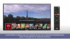 Sony BRAVIA - How to customize your Content Bar DISCOVER.