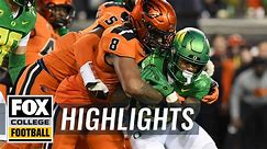 No. 16 Oregon State Beavers vs. No. 6 Oregon Ducks Highlights | CFB on FOX