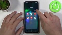 How to Create Folder on SAMSUNG Galaxy A22 5G Home Screen - Organize Apps into Folders on Galaxy A22