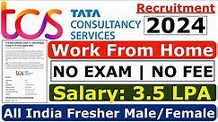 TCS Recruitment 2024| TCS hiring Freshers | TCS Work From Home Jobs | TCS OFF Campus Placements