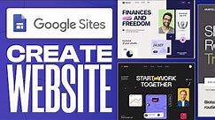 How To Use Google Sites To Create A Website in 2024