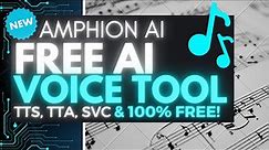 FREE AI Voice Tool: Best Opensource AI Text-to-Speech (TTS) - Amphion Better Than Bark!