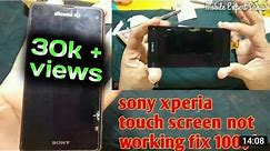 how to fix sony xperia touch screen problem | sony xperia touch screen not working fix