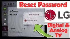 How To Reset LGTV Wrong/Forgotten Password, Simple