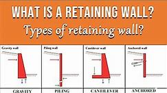 9 Types of Retaining wall and their properties (What is a retaining wall?) || civilogy