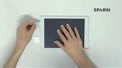 Installation Tutorial for Tablet Screen Protector with Guide Stickers (SPARIN A09)