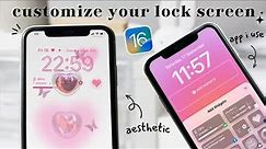 iOS16 how to customize your lock screen aesthetic 🌷✨ app & setting