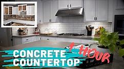 How to make a Concrete Counter Top in 1 hour TIPS AND TRICKS