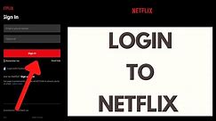 Netflix Login | How to Login to Netflix Account | Netflix Sign in