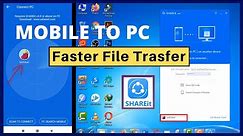 How to Use Shareit on Laptop - Shareit Mobile to PC Connect to Transfer Files Easily 2024