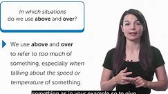 Above and Over的区别初学者英语语法Difference between Above and Over English Grammar for Be