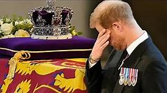 Prince Harry Cries During Queen Elizabeth's Service