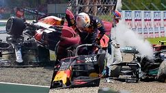 Top 20 F1 crashes of the 2021 season