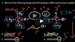 SN2, SN1, E2, & E1 Reactions Multiple Choice Practice Test / Exam