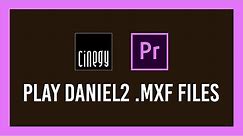 How to play Daniel2 .mxf video files | Without After Effects/Premiere