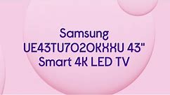 Samsung UE43TU7020KXXU 43" Smart 4K Ultra HD HDR LED TV - Product Overview