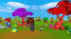 Elephant_and_Monkey_Play_Wooden_Bike_Race_Game_in_Forest_|_Funny_Animals_Comedy_Videos_3D_Cartoons(2
