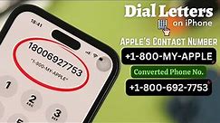 How To Dial Letters on iPhone Keypad!