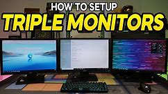 How To Setup Triple Monitors in 2023 - Multiple Step-By-Step