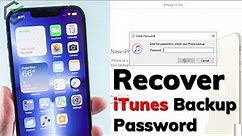 [2021] Forgot iTunes Backup Password? How to Recover iPhone Backup Password? 100% Work!